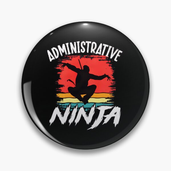 Item preview, Administrative Ninja Retro Sunset designed and sold by AaronMathews.