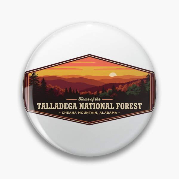 Item preview, Talladega National Forest Autumn Ridgeline Alabama Sticker designed and sold by DetourDgn.