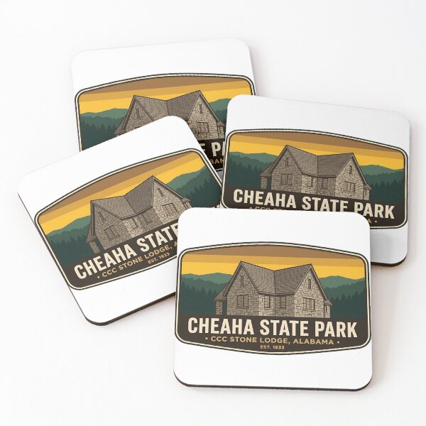 Item preview, Cheaha State Park CCC Stone Lodge Alabama Vintage Sticker designed and sold by DetourDgn.