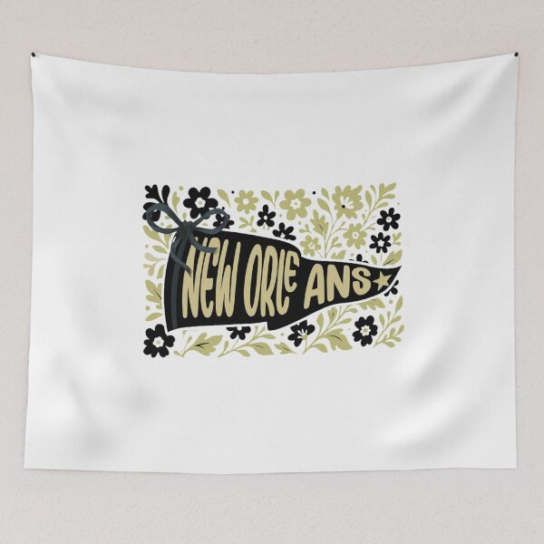 Item preview, New Orleans Pennant Floral Retro Design  designed and sold by NaviSilvas2001.