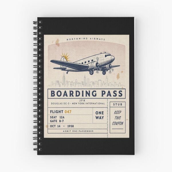 Item preview, New York City Vintage DC‑3 Mid‑Century Travel Stamp designed and sold by stickercuffs.