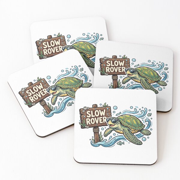 Item preview, Slow Rover Turtle Surfing Ocean Funny Sea Turtle Design designed and sold by CoreThread..