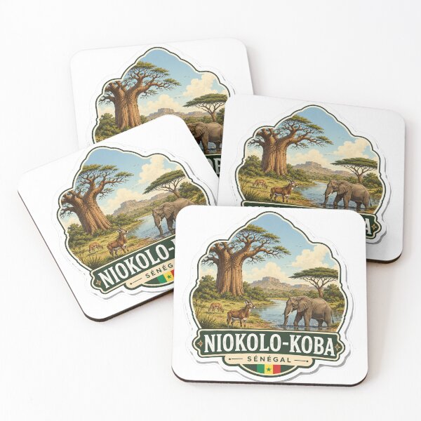Item preview, Niokolo-Koba Senegal – Baobab, Wildlife & National Park Travel Art designed and sold by ChicClicker.