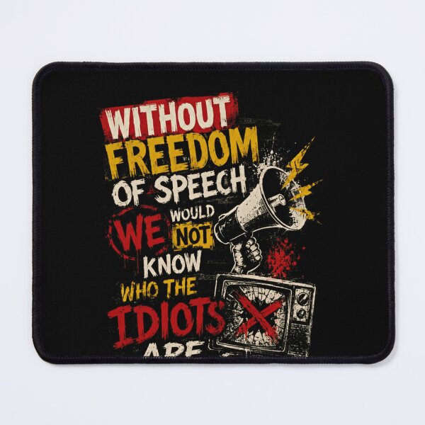 Item preview, Without Freedom Of Speech We Would Not Know Who The Idiots Are Free Speech Advocate Political Commentary designed and sold by RetroMini2026.