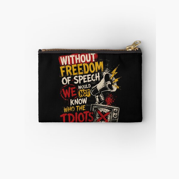 Item preview, Without Freedom Of Speech We Would Not Know Who The Idiots Are Free Speech Advocate Political Commentary designed and sold by RetroMini2026.