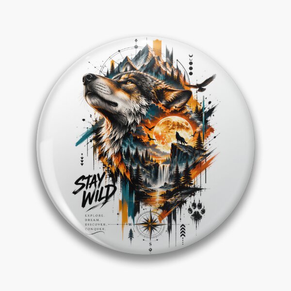 Item preview, The Wolf's Howl Under A Blood Moon designed and sold by KLERIKSTORE.