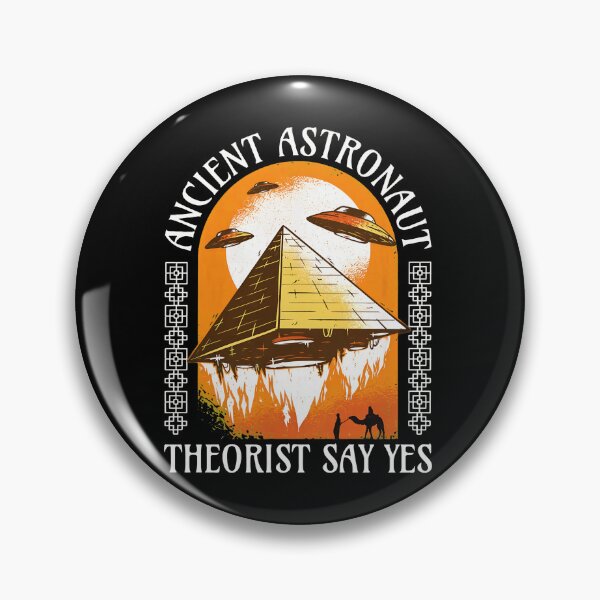 Item preview, Ancient Astronaut Theorist Yes Pyramid UFO Art designed and sold by AaronMathews.