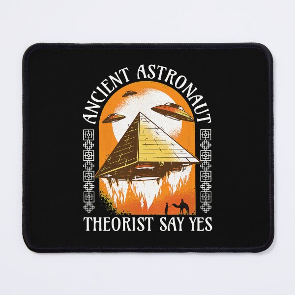 Item preview, Ancient Astronaut Theorist Yes Pyramid UFO Art designed and sold by AaronMathews.