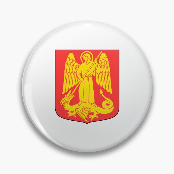 Item preview, Kirkwall Coat of Arms - Saint Michael and the Dragon Heraldry Design designed and sold by Heraldry design.