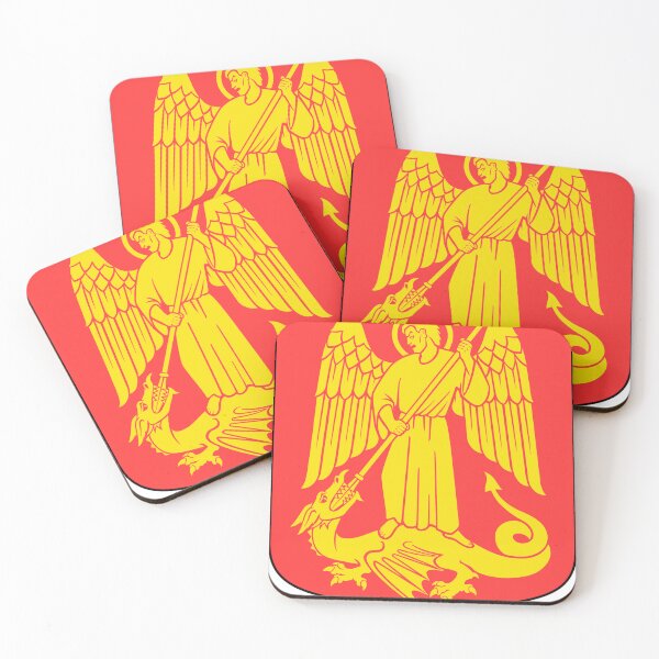 Item preview, Kirkwall Coat of Arms - Saint Michael and the Dragon Heraldry Design designed and sold by Heraldry design.