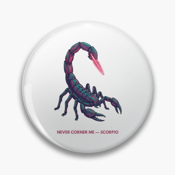 Item preview, Never Corner Me — Scorpio Cyber Zodiac designed and sold by CalmFrameArt.