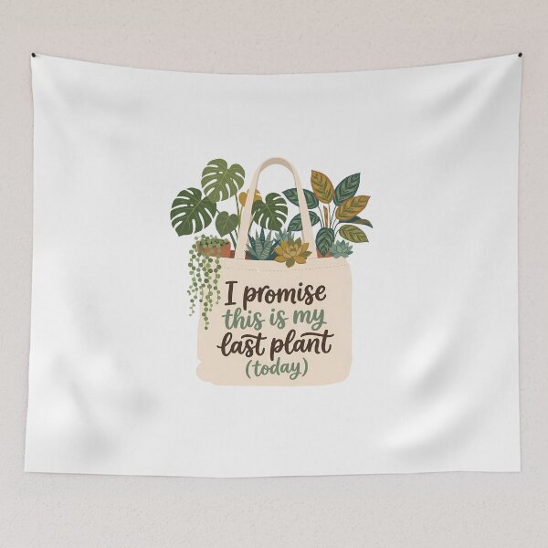Item preview, My Last Plant Today Funny Houseplant Tote Bag Botanical Hoarder designed and sold by WorldShop17.