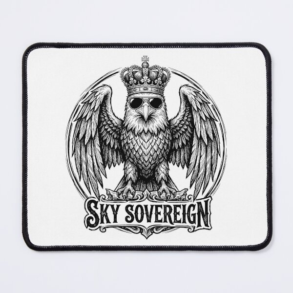 Item preview, Sky Sovereign Eagle King – Crowned Eagle Aviator Vintage Graphic designed and sold by CoreThread..