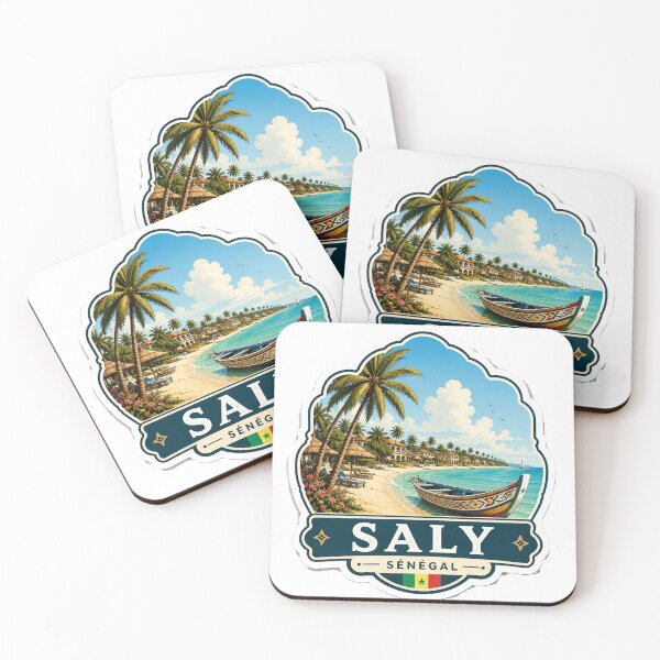 Item preview, Saly Senegal – Tropical Beach, Pirogue & Coastal Travel Art designed and sold by ChicClicker.