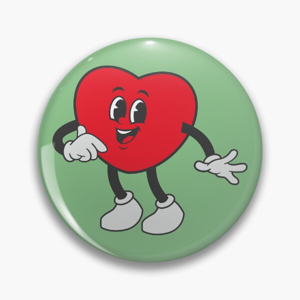 Item preview, Retro Heart Cartoon Character with Smile. Cute Heart Vintage Comic Style. designed and sold by thailerd.