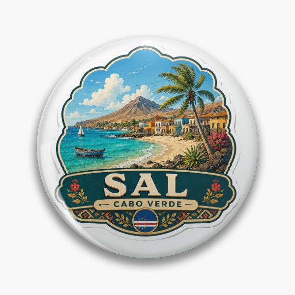 Item preview, Sal Cape Verde – Tropical Beach, Island Village & Coastal Travel Art designed and sold by ChicClicker.
