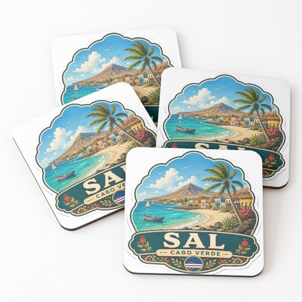 Item preview, Sal Cape Verde – Tropical Beach, Island Village & Coastal Travel Art designed and sold by ChicClicker.