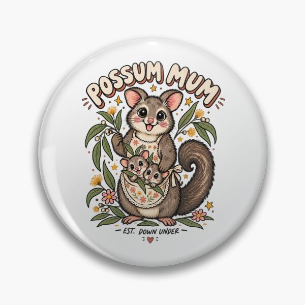 Item preview, Possum Mum Cute Brushtail Possum Mum And Babies Aussie Possum designed and sold by Yellowriversss.