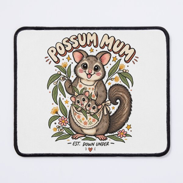 Item preview, Possum Mum Cute Brushtail Possum Mum And Babies Aussie Possum designed and sold by Yellowriversss.