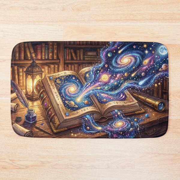 Item preview, Cosmic Grimoire | Open Book Releasing Galaxy and Universe Art designed and sold by SebastianSpace.