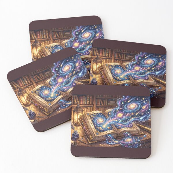 Item preview, Cosmic Grimoire | Open Book Releasing Galaxy and Universe Art designed and sold by SebastianSpace.