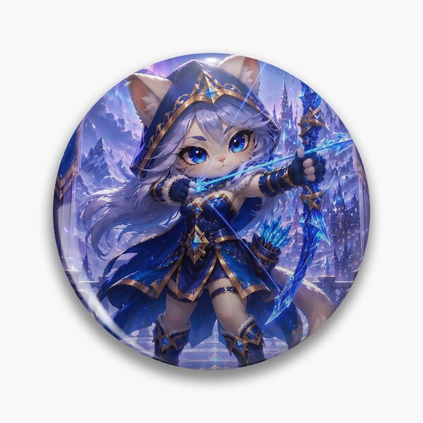 Item preview, Frostbound Archer Cat designed and sold by Lunatik Cat.