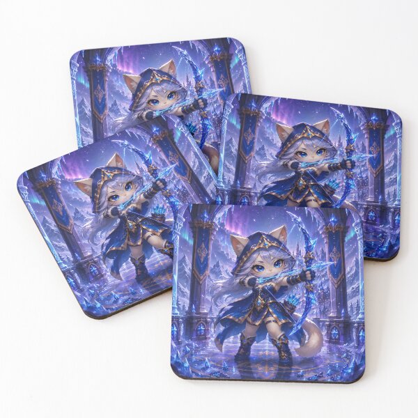 Item preview, Frostbound Archer Cat designed and sold by Lunatik Cat.