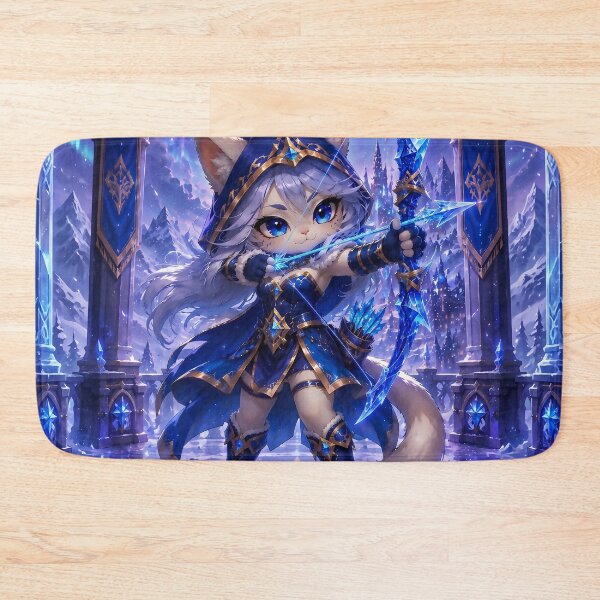Item preview, Frostbound Archer Cat designed and sold by Lunatik Cat.