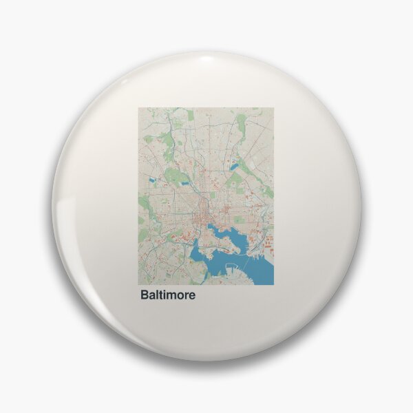 Item preview, Baltimore Minimalistic Map Art designed and sold by MapsNerd.