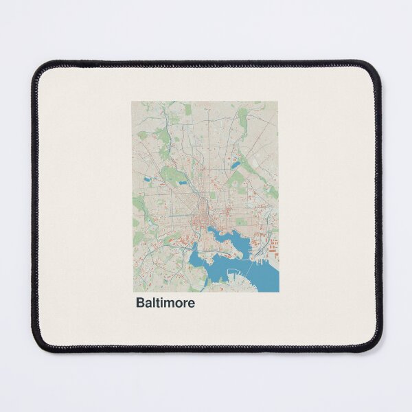 Item preview, Baltimore Minimalistic Map Art designed and sold by MapsNerd.