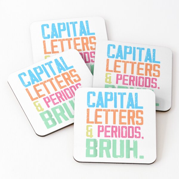 Item preview, Capital Letters And Periods Bruh, ELA Teacher Funny T-Shirt designed and sold by NERD-AI.