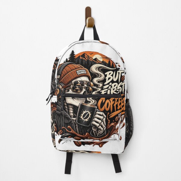 Item preview, But First Coffee – Skull cool Coffee Lover Design designed and sold by 4U---Store.