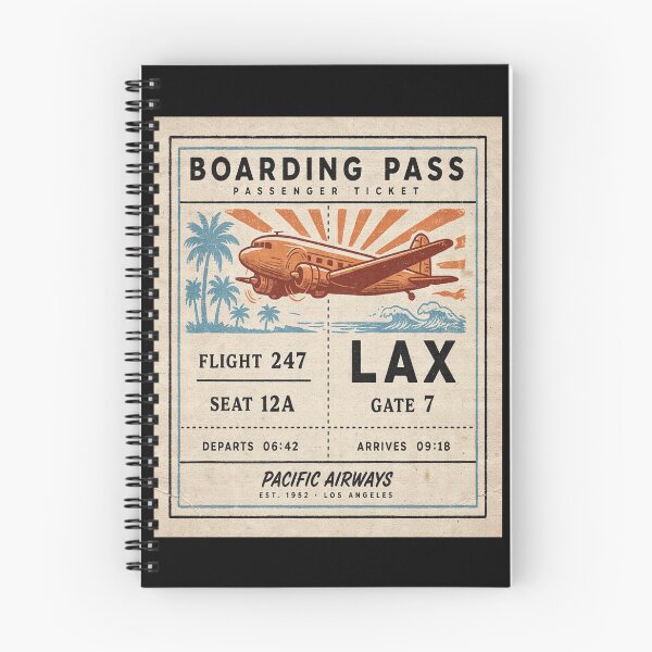 Item preview, Los Angeles Vintage DC‑3 Mid‑Century Travel Stamp designed and sold by stickercuffs.