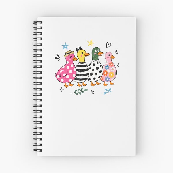 Item preview, Duck Squad Cute Colorful Duck Friends Gooses Pink Polka Dot designed and sold by Yellowriversss.