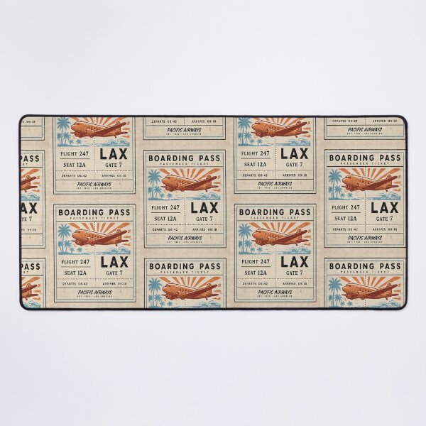 Item preview, Los Angeles Vintage DC‑3 Mid‑Century Travel Stamp designed and sold by stickercuffs.