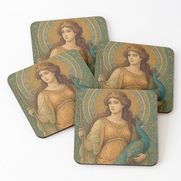 Item preview, Greek Goddess Hera - Art nouveau painting. designed and sold by GalleryKauffeld.