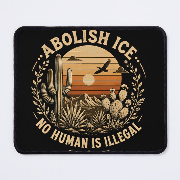 Item preview, Abolish Ice No Human Is Illegal Immigration Rights Activism designed and sold by JonesFlora2025.