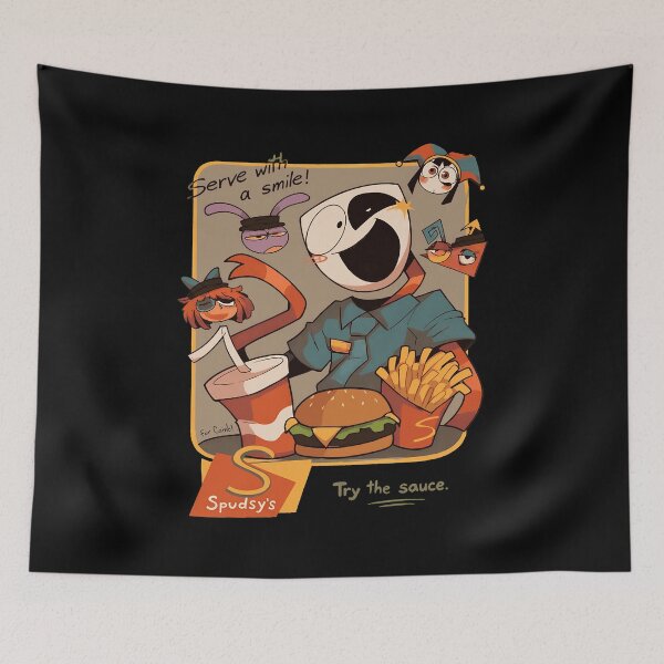 Item preview, Retro Cartoon Burger Diner  designed and sold by nnKalim36.