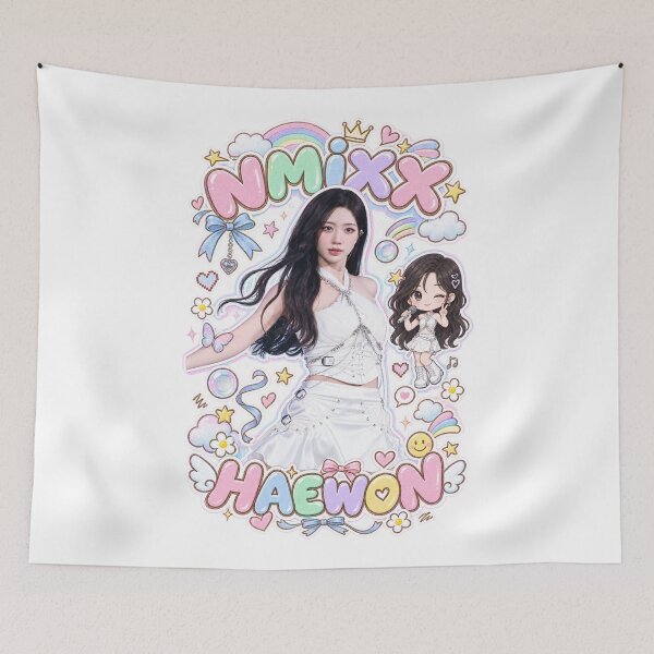 Item preview, Haewon NMIXX Pastel Fanart – Heavy Serenade Kpop Design designed and sold by Valereekmerch.