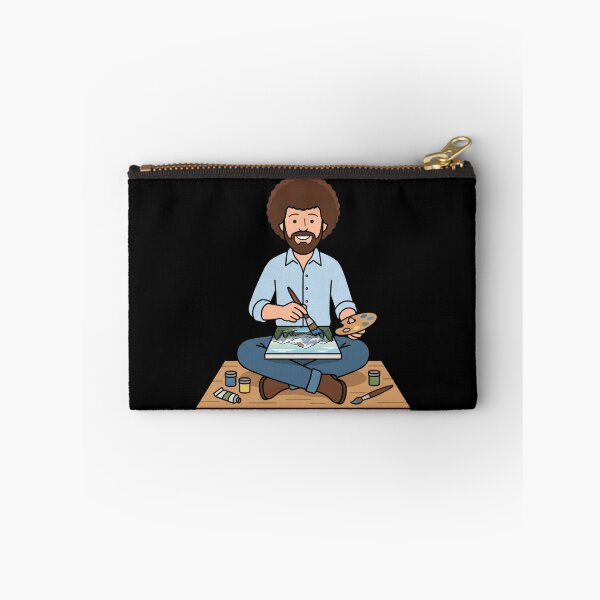 Item preview, Bob Ross Sitting and Painting a Mountain Lake Scene designed and sold by Karamram Studio.