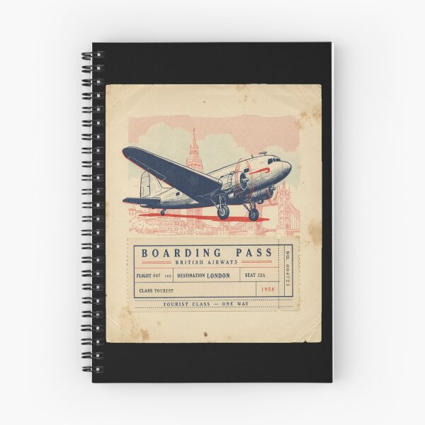 Item preview, London Vintage DC‑3 Mid‑Century Travel Stamp designed and sold by stickercuffs.