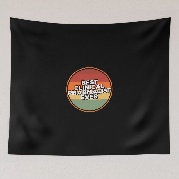Item preview, Best Clinical Pharmacist Ever Retro Sunset Circle designed and sold by CaleHowell.
