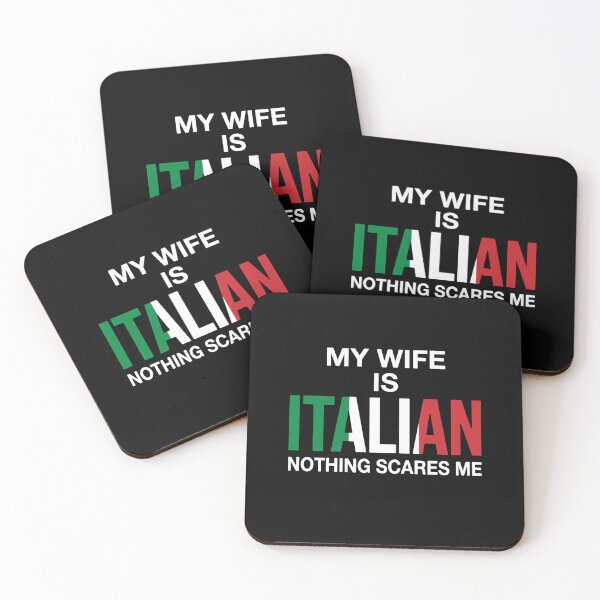 Item preview, My Wife Is Italian Nothing Scares Me Italian Husband Heritage Humor designed and sold by PopStars1993.