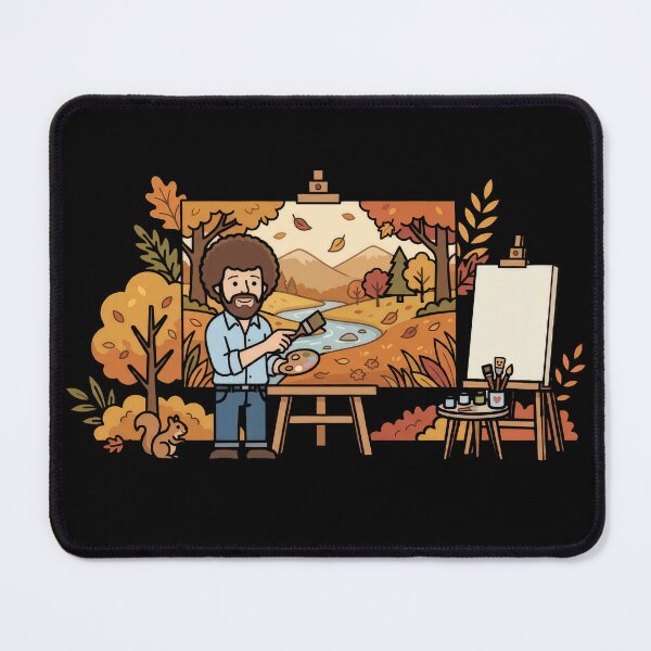 Item preview, Bob Ross Painting an Autumn River Landscape designed and sold by Karamram Studio.