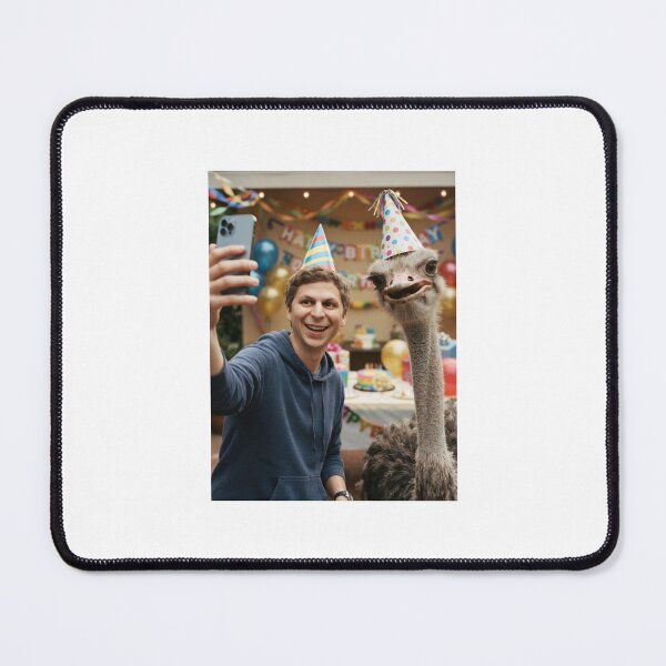 Item preview, Michael cera selfie ostrich ostrichs birthday cake memes happy Funny prank meme gift weird  designed and sold by CheeseBlueprint.