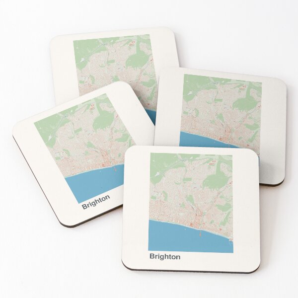 Item preview, Brighton Minimalistic Map Art designed and sold by MapsNerd.