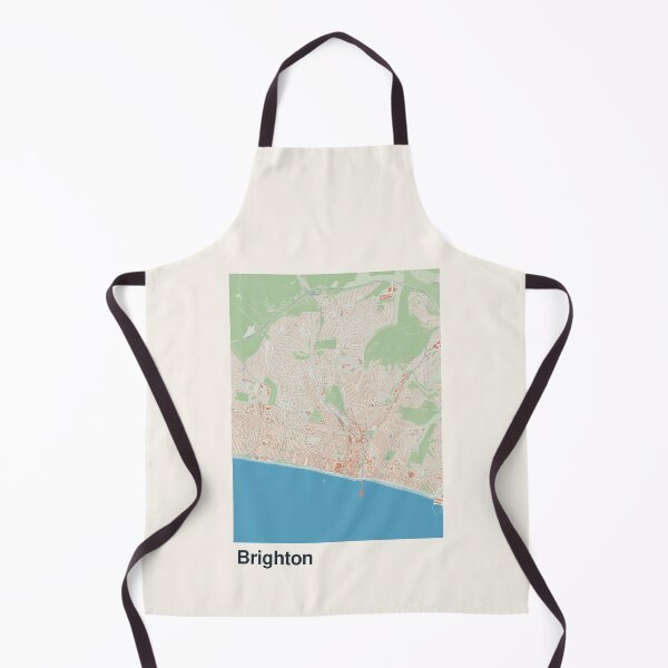 Item preview, Brighton Minimalistic Map Art designed and sold by MapsNerd.