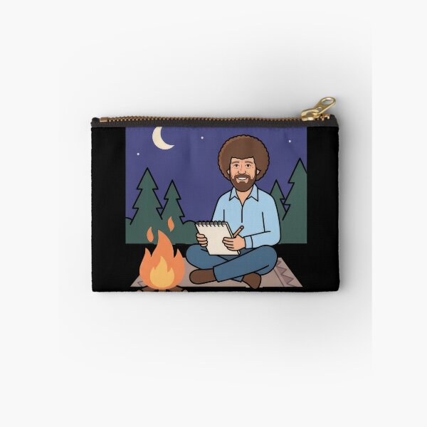Item preview, Bob Ross Sketching by a Campfire at Night designed and sold by Karamram Studio.