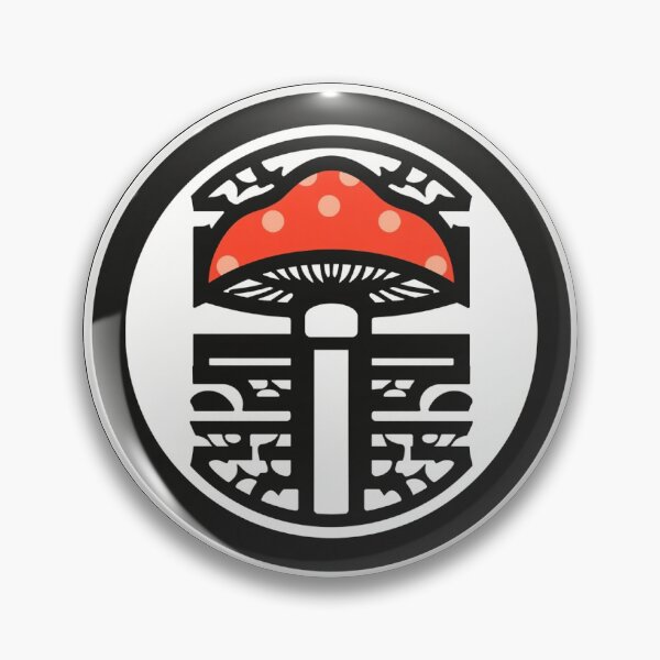 Item preview, Mushroom Kamon Crest Emblem — Japanese Monogram Design designed and sold by derideriworks.