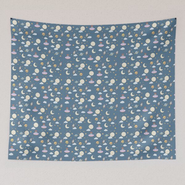 Item preview, Little Space Girl – Whimsical Cosmic Adventure designed and sold by Keddmia.